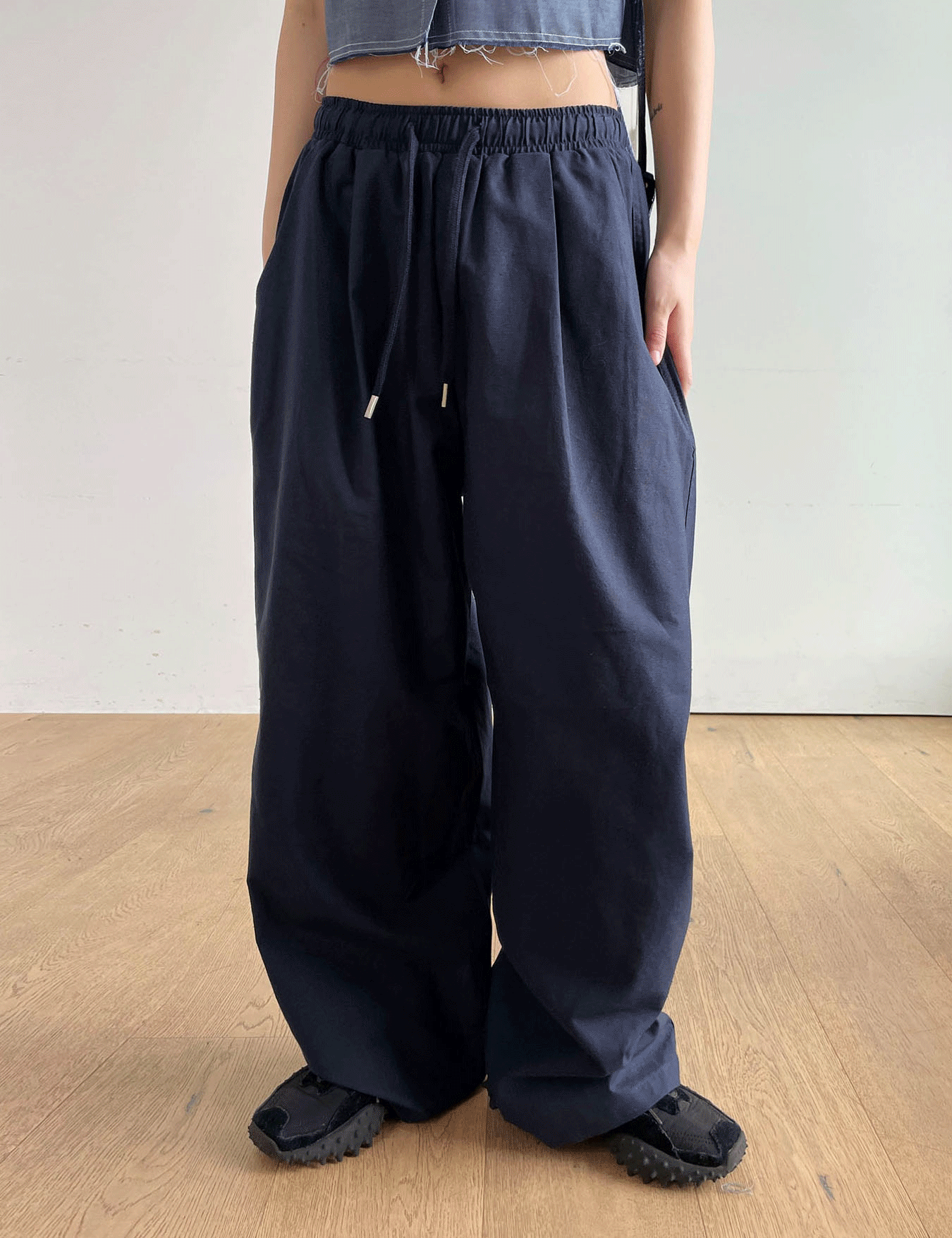 linen wide pants (4color)