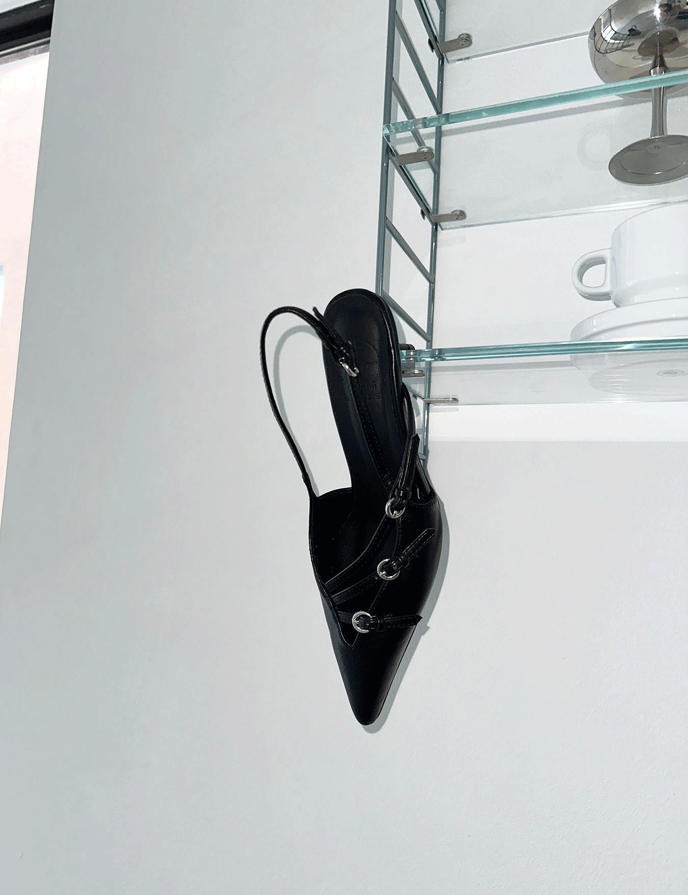 3-strap slingback heel (3color)