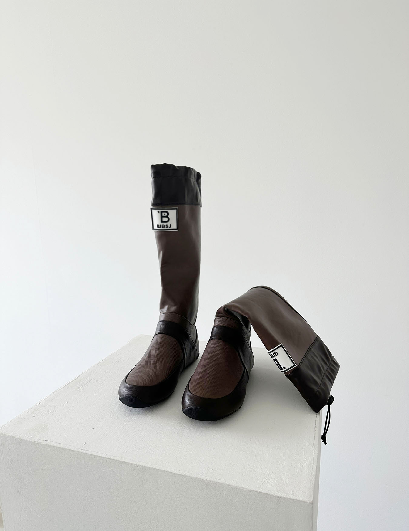 two-tone rain boots