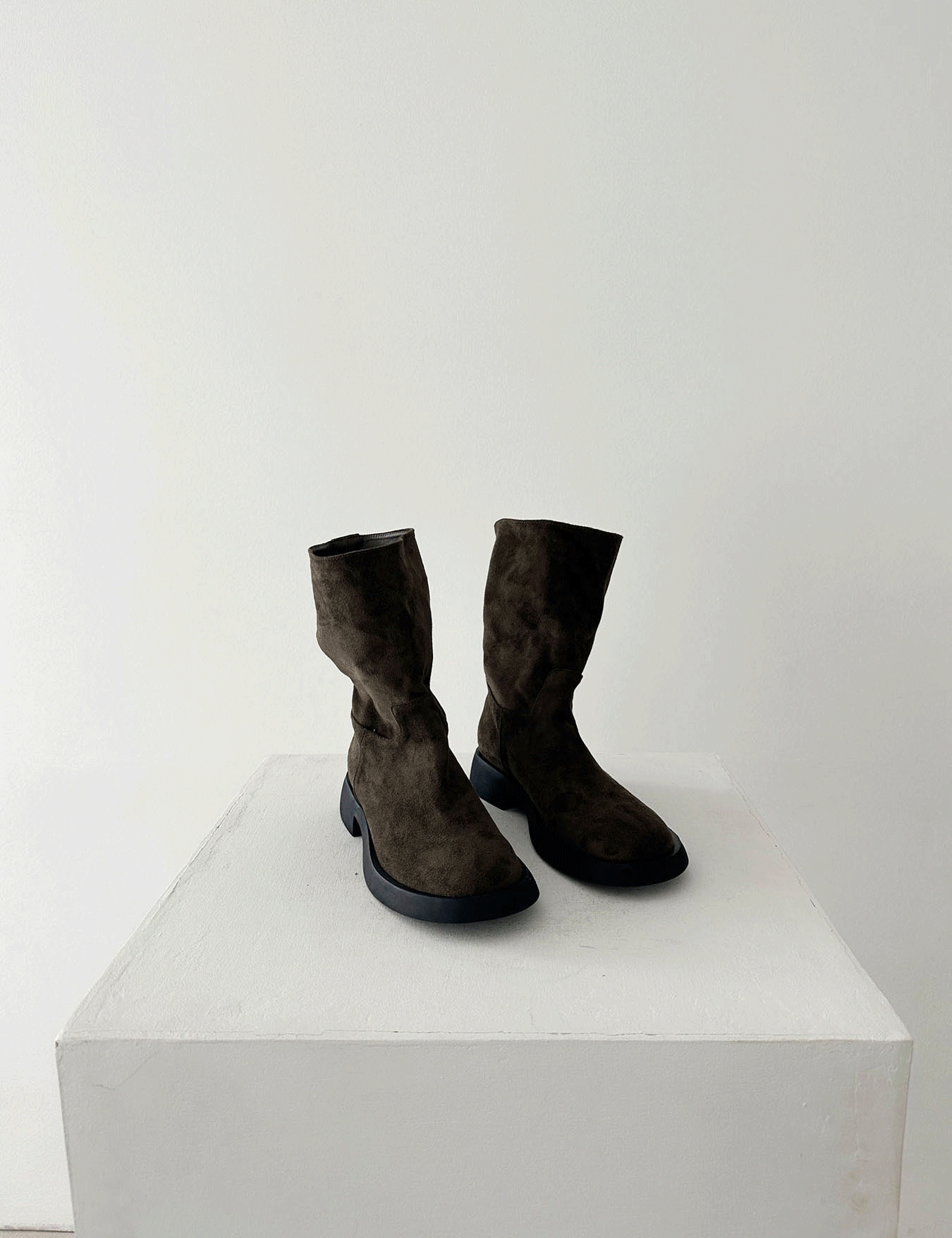 suede half boots (2color)