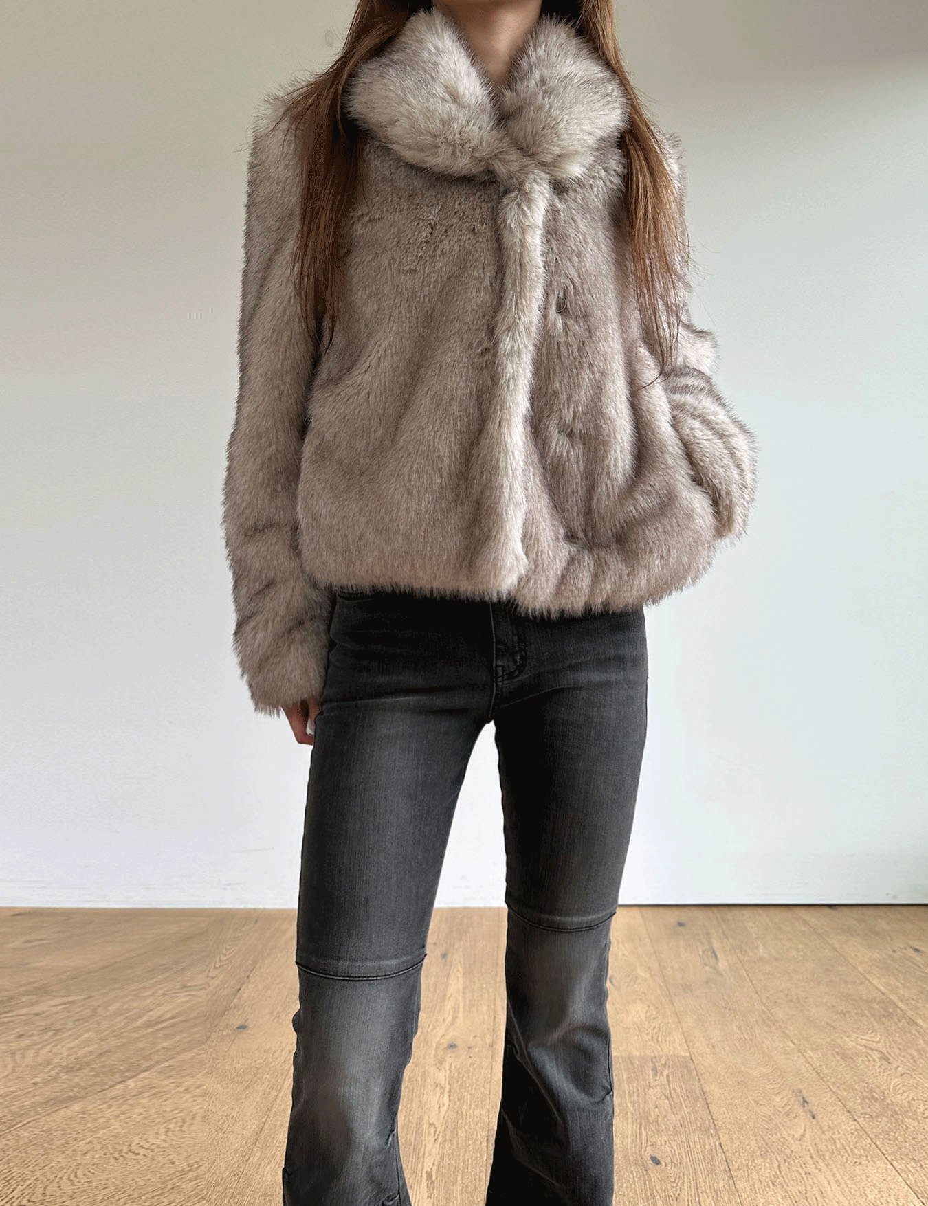 fox shawl fur (3color)