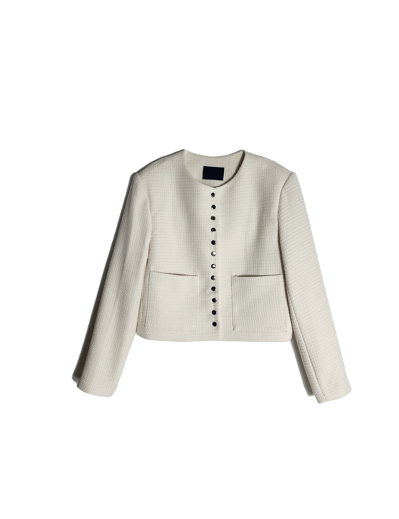 tweed snap jacket (2color)