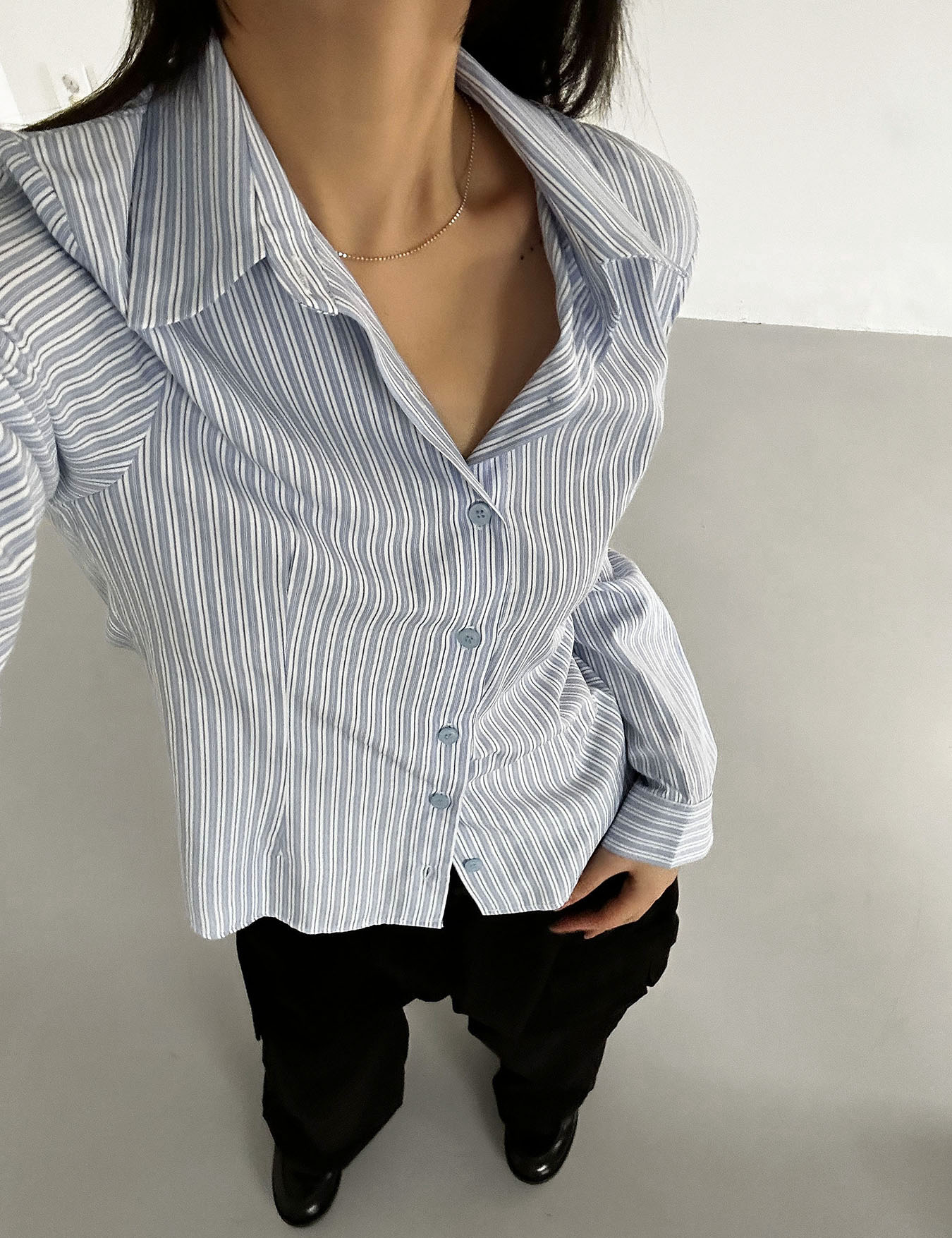 stripe liner shirt (2color)