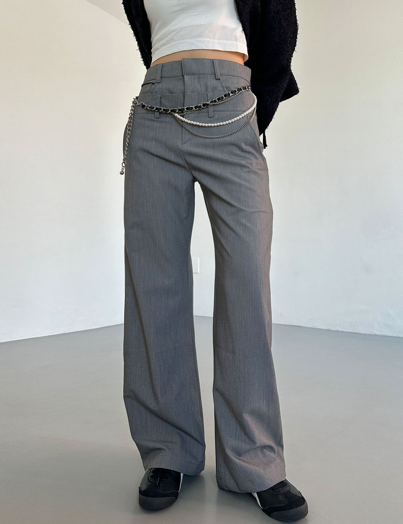 layered ob slacks (3color)